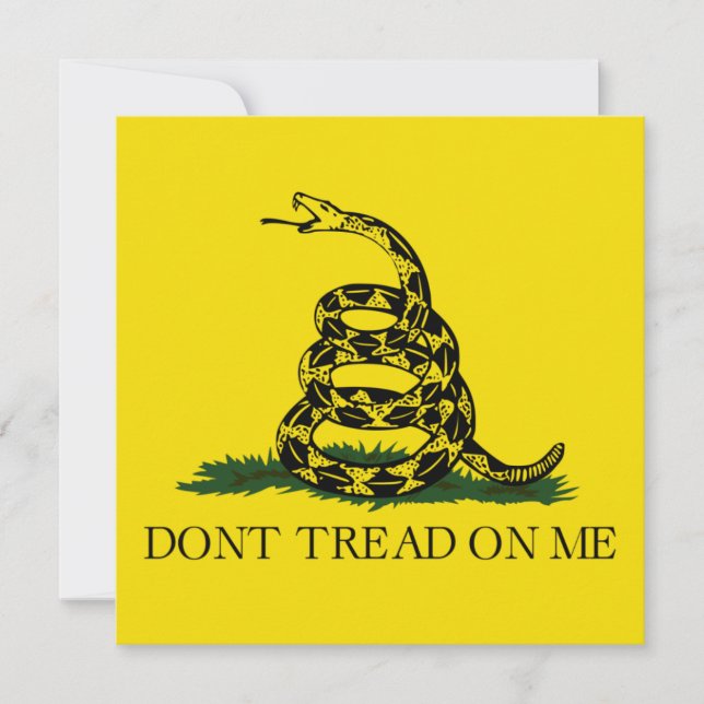 Gadsden Flag (Don't Tread on Me) (Snake Flag) Card (Front)