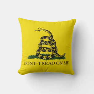 Gadsden Flag (Don't Tread on Me) (Snake Flag) Cushion