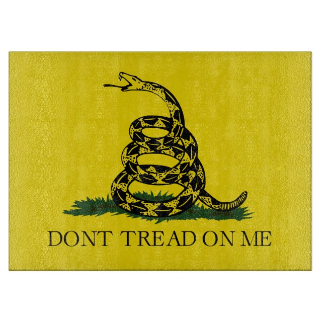Gadsden Flag (Don't Tread on Me) (Snake Flag) Cutt Cutting Board (Front)