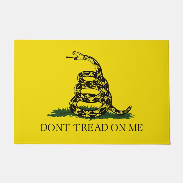 Gadsden Flag (Don't Tread on Me) (Snake Flag) Doormat (Front)