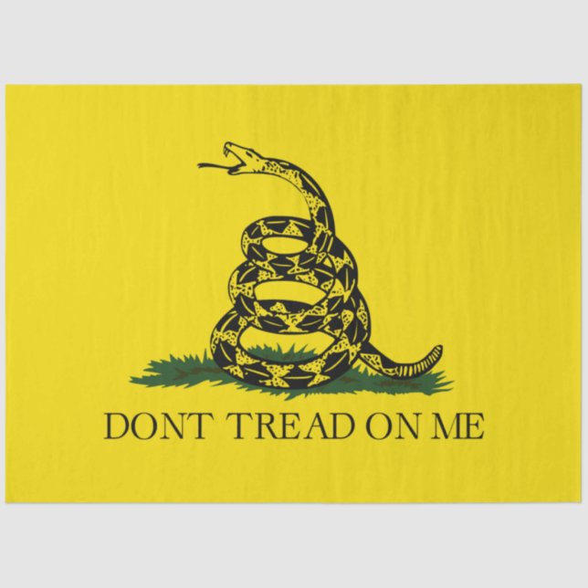 Gadsden Flag (Don't Tread on Me) (Snake Flag) Tiss Tissue Paper (Front)