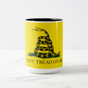Gadsden Flag (Don't Tread on Me) (Snake Flag) Two-Tone Coffee Mug