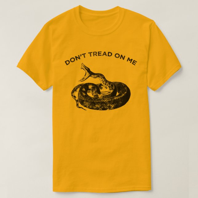 Gadsden flag DONT TREAD ON ME T-Shirt (Design Front)