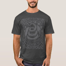 Gadsden Flag Dont Tread on Me Vintage Grunge Grey