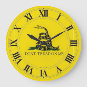 Gadsden Flag (Don't Tread on Me) Wall Clock