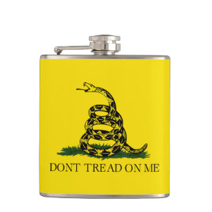 Gadsden Flag Hip Flask