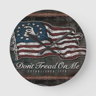 Gadsden Flag - Liberty Or Death Round Clock