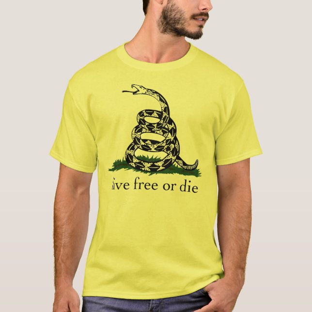 Gadsden Flag Live Free or Die T-Shirt (Front)