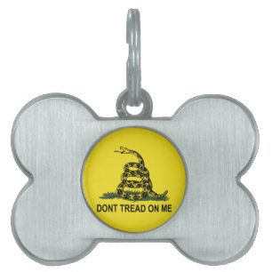 Gadsden Flag Pet Name Tag