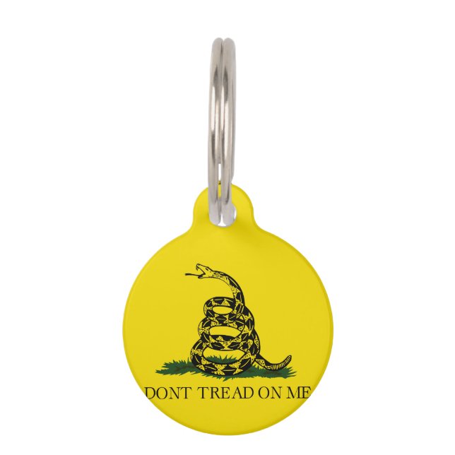Gadsden Flag Pet Tag (Back)