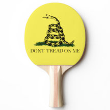 Gadsden Flag Ping Pong Paddle