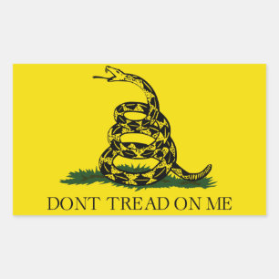 Gadsden Flag Rectangular Sticker