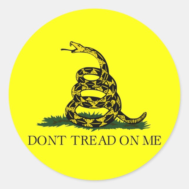 Gadsden flag Sticker (Front)