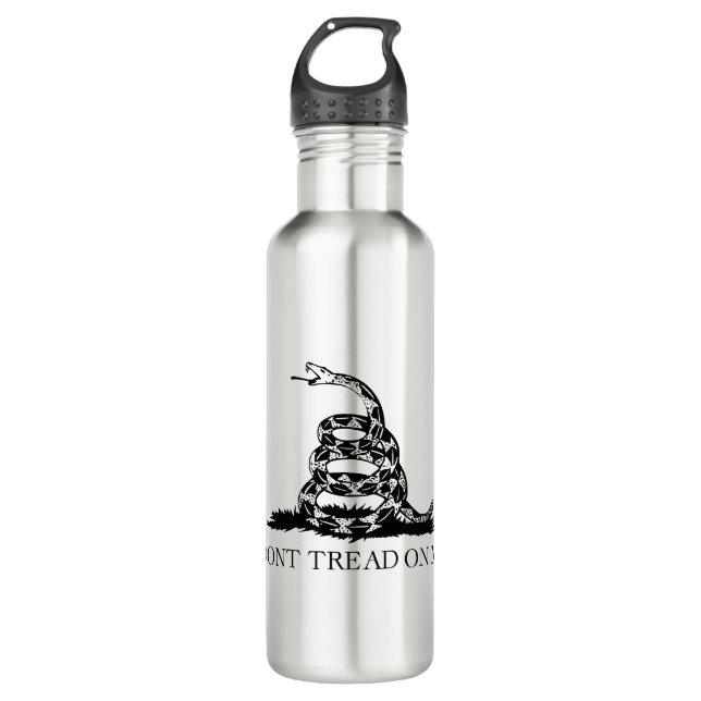 Gadsden Rattlesnake Flag: Revolutionary War 1776 710 Ml Water Bottle (Front)