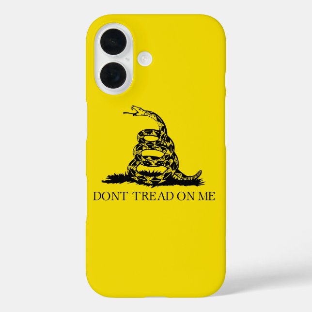 Gadsden Rattlesnake Flag: Revolutionary War 1776 Case-Mate iPhone Case (Back)