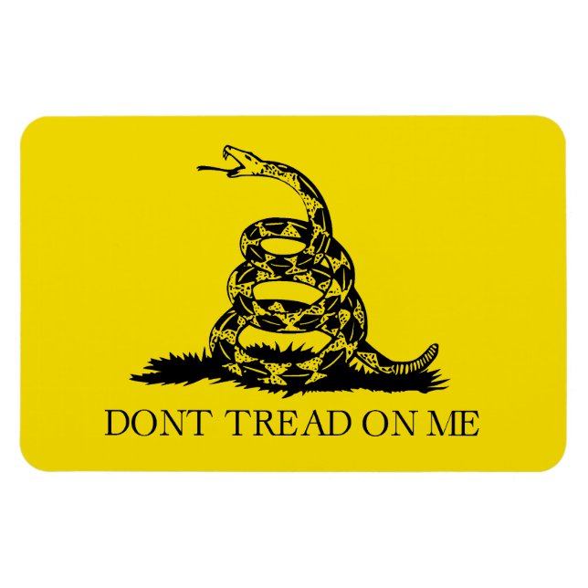 Gadsden Rattlesnake Flag: Revolutionary War 1776 Magnet (Horizontal)