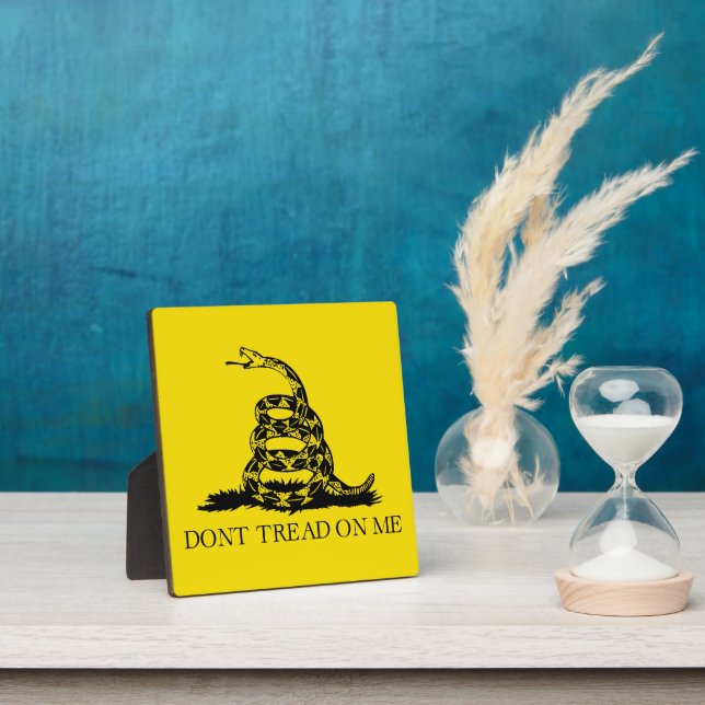 Gadsden Rattlesnake Flag: Revolutionary War 1776 Plaque (Insitu)