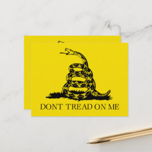 Gadsden Rattlesnake Flag: Revolutionary War 1776 Postcard