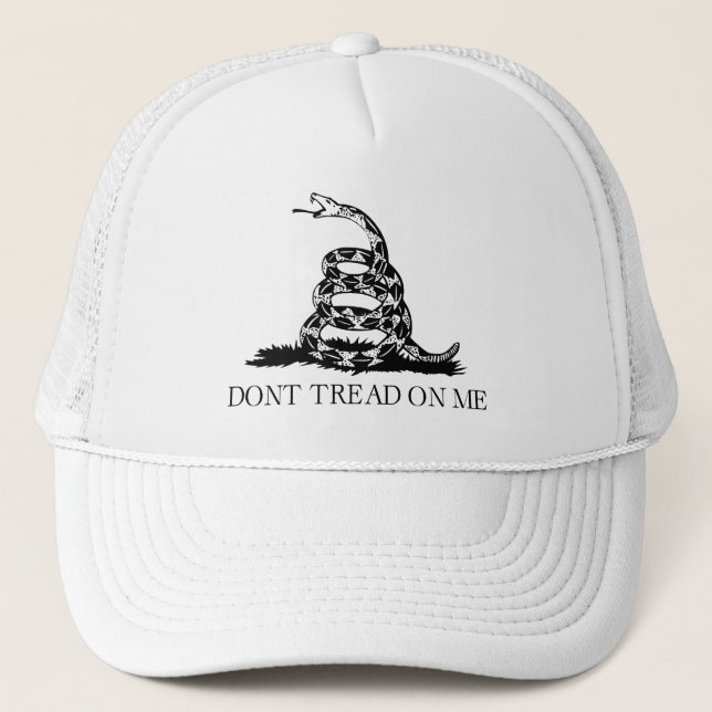 Gadsden Rattlesnake Flag: Revolutionary War 1776 Trucker Hat (Front)