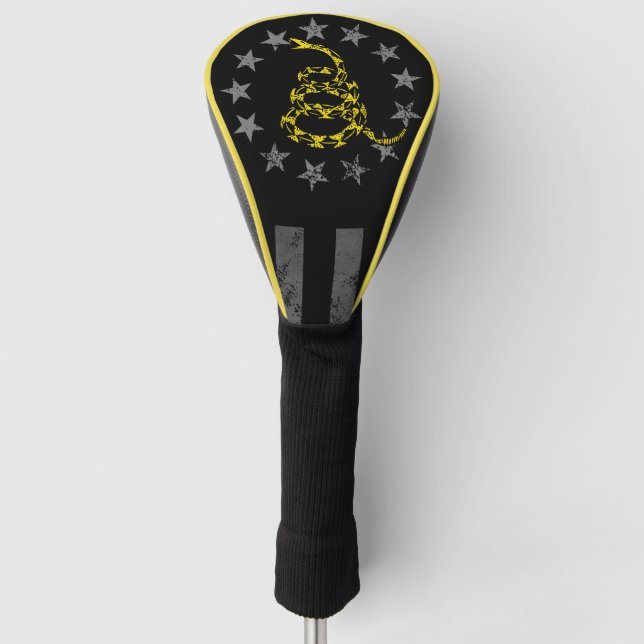 GADSDEN SNAKE AMERICAN FLAG  GOLF HEAD COVER (Front)