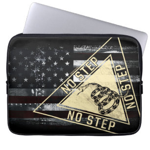 Gadsden Snake Military Aviation American Flag Laptop Sleeve