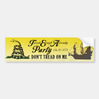 Gadsden - Tea Party Like It's 1773 Bumper Sticker