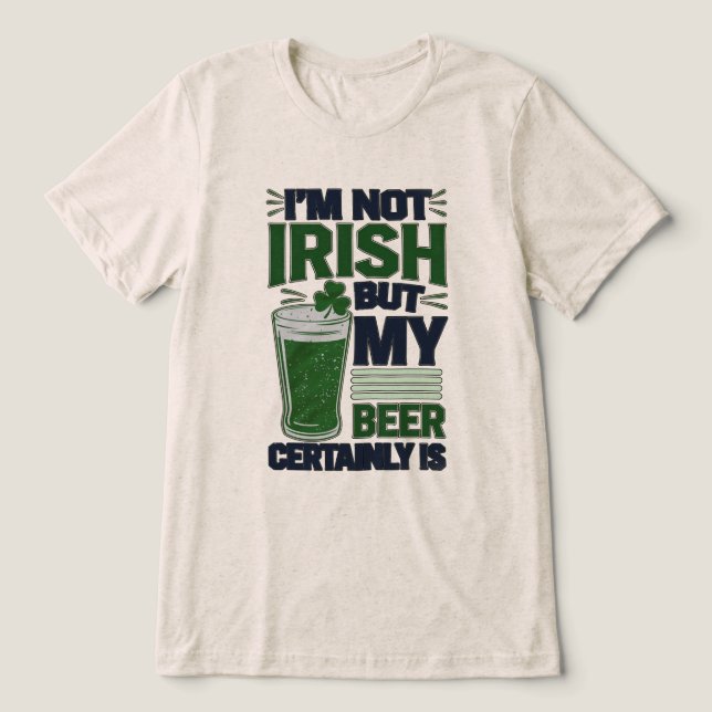 Gaelic Beer Tri-Blend Shirt (Design Front)