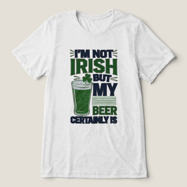 Gaelic Beer Tri-Blend Shirt (Design Front)