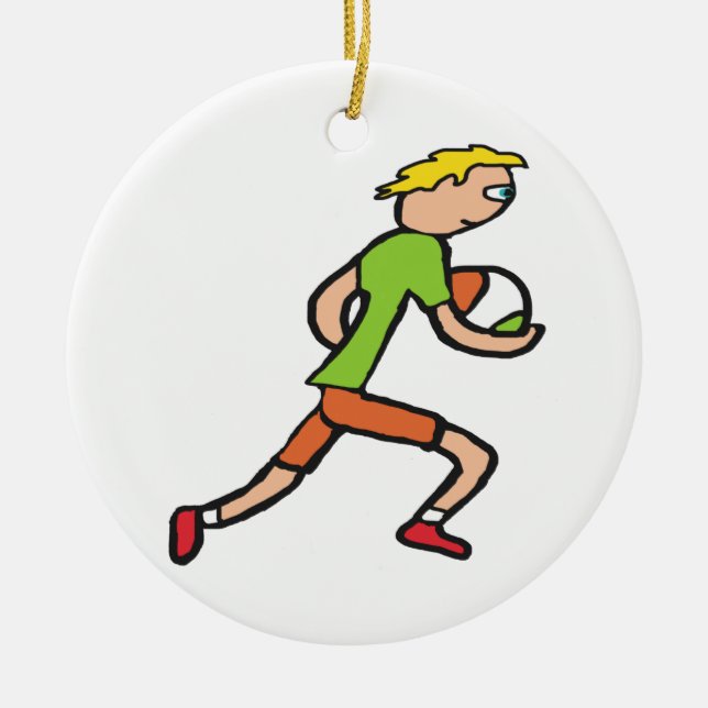 Gaelic Football Ceramic Ornament (Front)