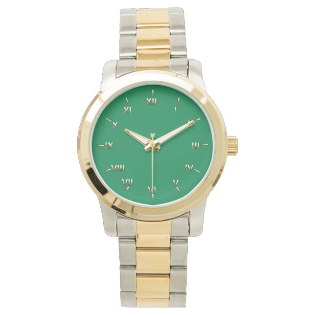 Gaelic Green and Gold Watch (Front)