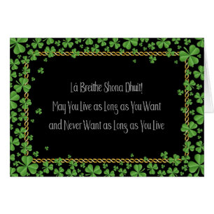 Gaelic Happy Birthday and Blessing