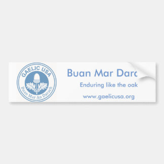 GaelicUSA Bumpersticker Bumper Sticker
