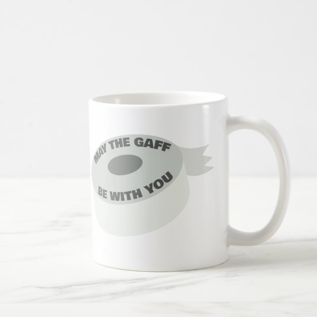 gaff tape for theatre tech theatrical technician coffee mug (Right)