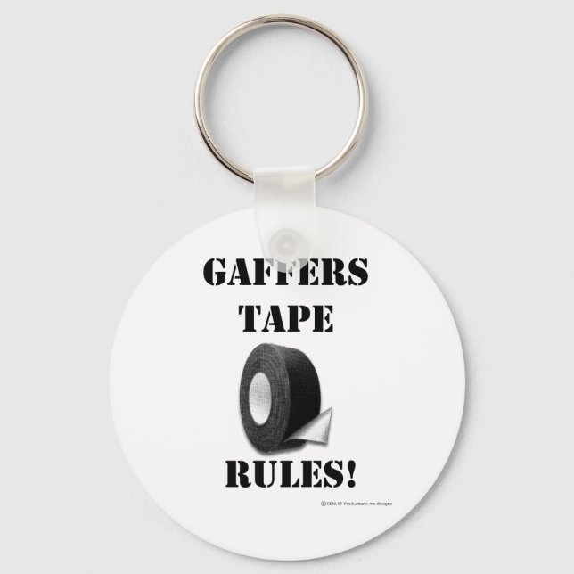 Gaffers Tape Rules Key Ring (Front)