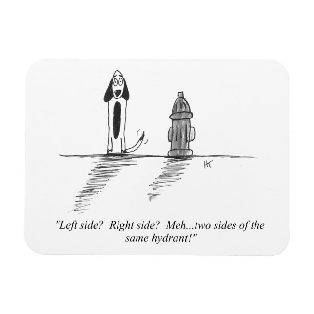 Gag Cartoon Flexible Magnet (Horizontal)