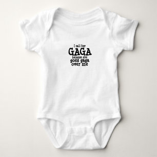 Gaga Baby Newborn Grandma Gift Mother's Day Baby Bodysuit