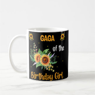 Gaga Of The Birthday Girl Sunflower Mother's Day Coffee Mug