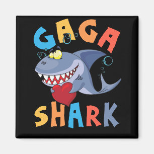 Gaga Shark Birthday Family Mother's Day Magnet