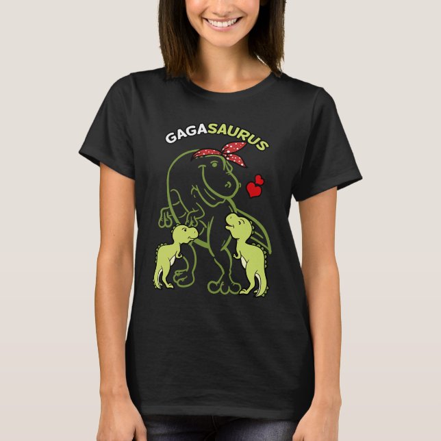 Gagasaurus Gaga 2 Kids Dinosaur Mother's Day T-Shirt (Front)