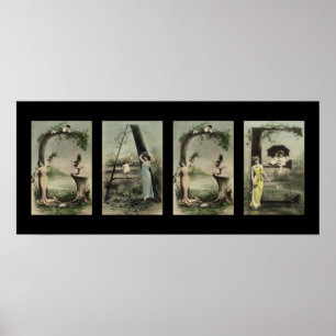 GAGE Alphabet Letter Name Art Poster