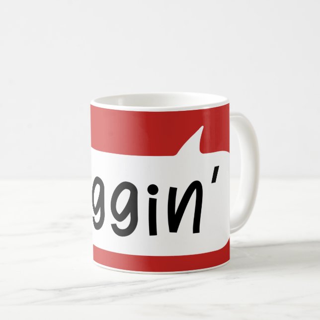 Gaggin' English British Slang, Cup of Tea Mug (Front Right)