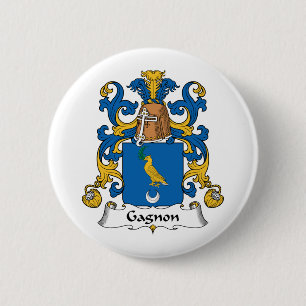 Gagnon Family Crest 6 Cm Round Badge