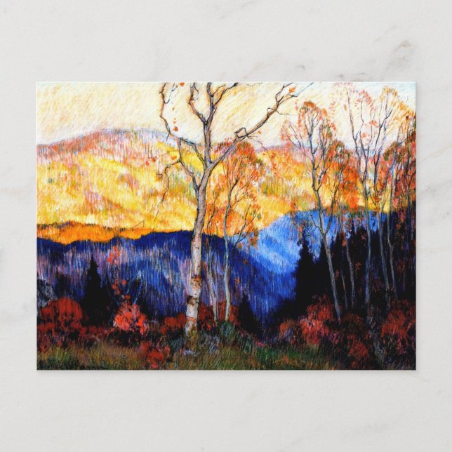 Gagnon - Golden Autumn, Laurentians Postcard (Front)