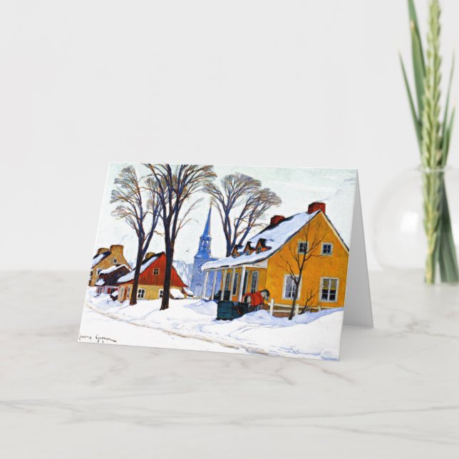 Gagnon - Winter Morning, Baie-Saint Paul Card (Front)