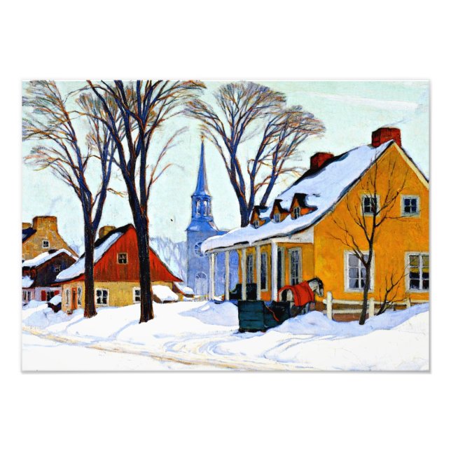 Gagnon - Winter Morning, Baie-Saint Paul Photo Print (Front)