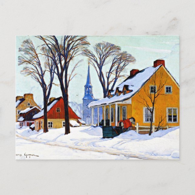 Gagnon - Winter Morning, Baie-Saint Paul Postcard (Front)