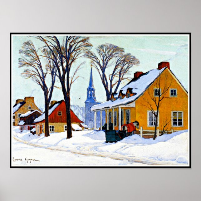 Gagnon - Winter Morning, Baie-Saint Paul Poster (Front)