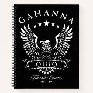 Gahanna Franklin County Ohio Vintage Eagle Notebook