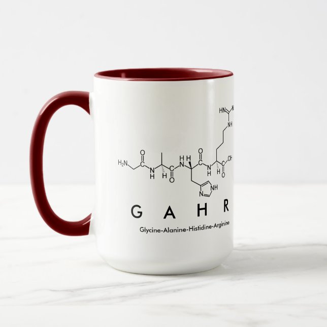 Gahr peptide name mug (Left)