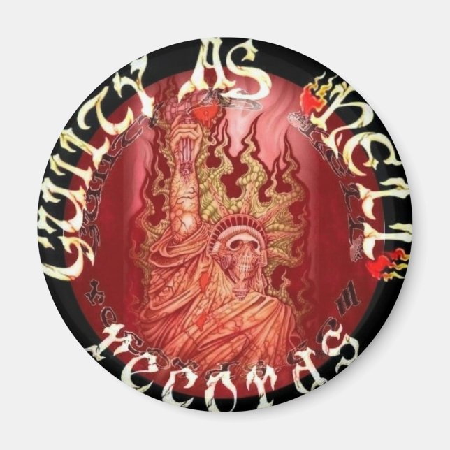 GAHR Red w/black Logo Magnet (Front)